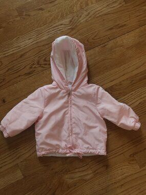 IL GUFO newborn infant baby jacket pink zip hoodie windbreaker 6M designer cute
